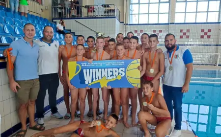 Mladi vaterpolisti osvajači 22. Međunarodnog turnira  „Mladi galeb”