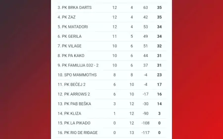 Druga pozicija za Šabački pikado klub