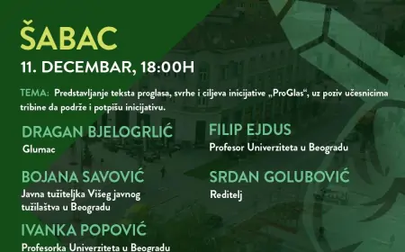 Tribina ProGlasa danas u Šapcu!