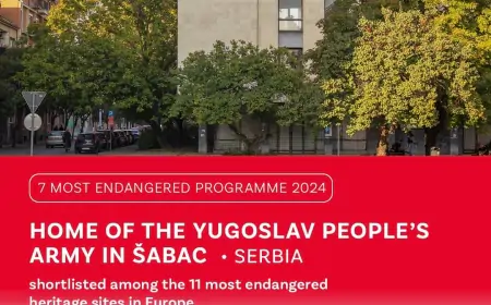 Dom JNA u Šapcu u užem izboru za najugroženiji spomenik ili mesto u Evropi za 2024. godinu