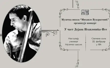 Koncert  „U čast Dejana Isailovića Ise” u Muzičkoj školi