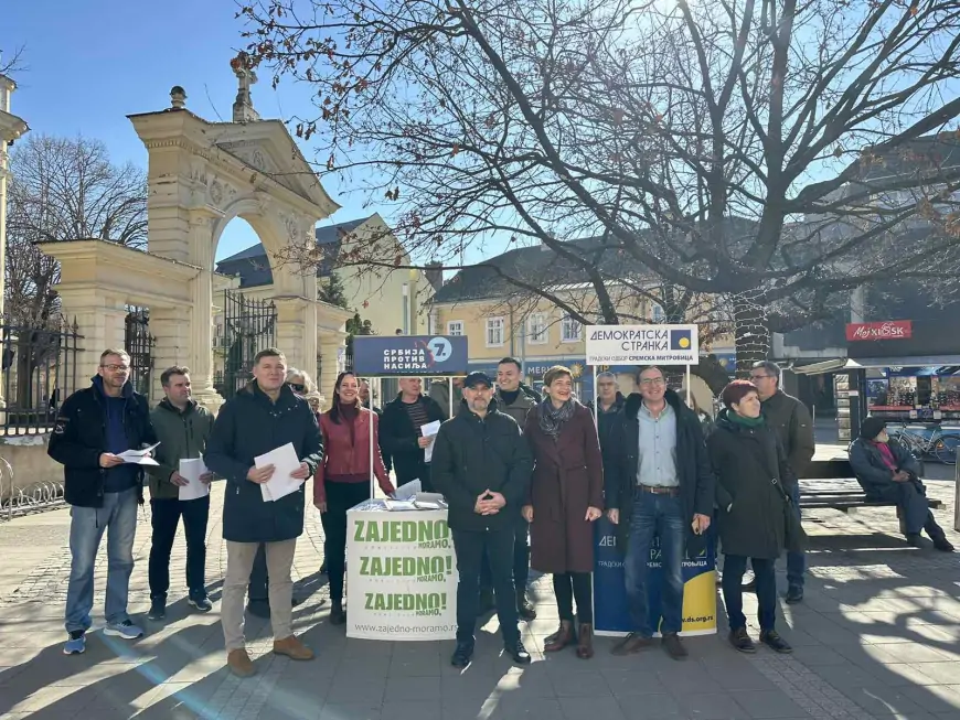 Predstavnici stranke Zajedno danas u Sremskoj Mitrovici -  Sa građanima o Rezoluciji i ProGlasu
