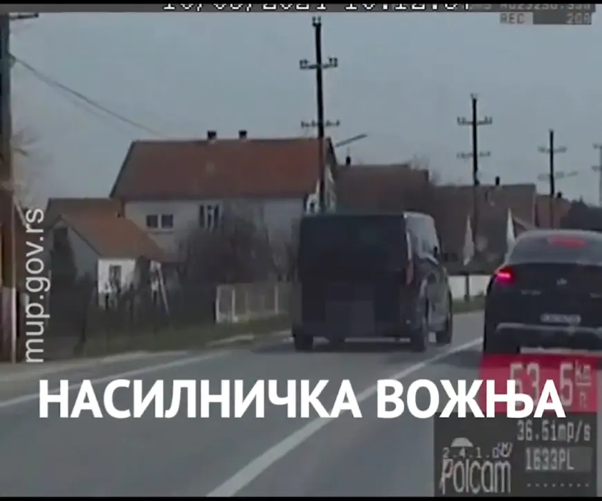 Nasilnička vožnja: Divljao fordom 120 kilometara na sat gde je ograničenje 50!