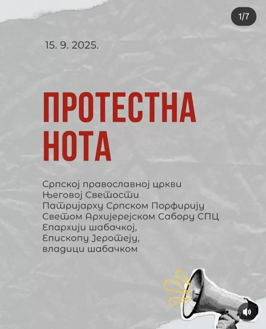 Zbor Šabac uputio protestnu notu Srpskoj pravoslavnoj crkvi zbog ponašanja sveštenika na komemoraciji