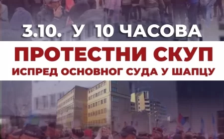 Građani Šapca sutra protestuju ispred Osnovnog suda zbog pritvora trojici poljoprivrednika iz Bogatića