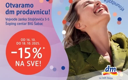 Šabac dobija još jedno omiljeno mesto za kupovinu: Otvorena nova dm  prodavnica u okviru Šoping centra BIG