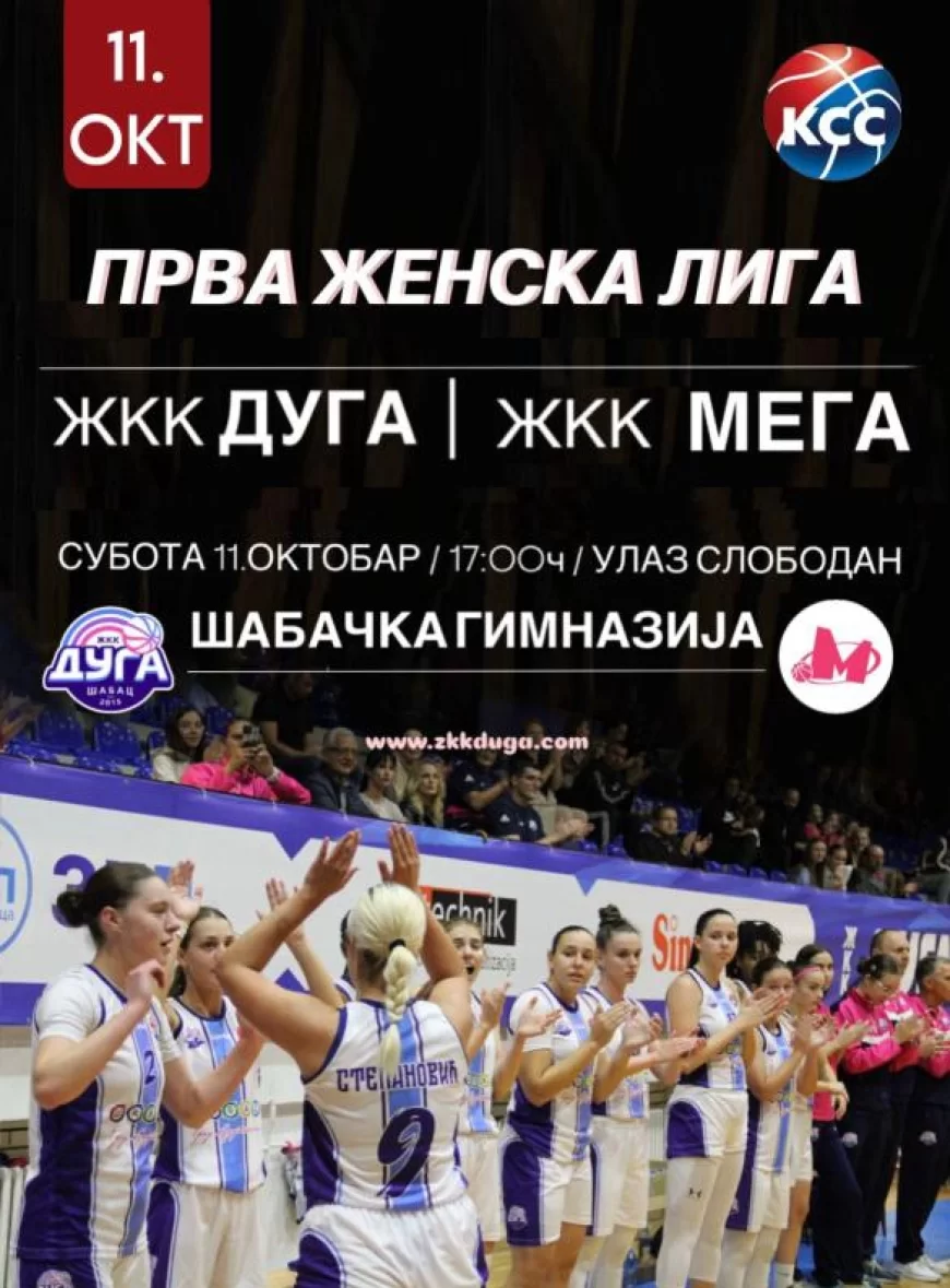 Košarkašice Duge pred domaćom publikom protiv Mege