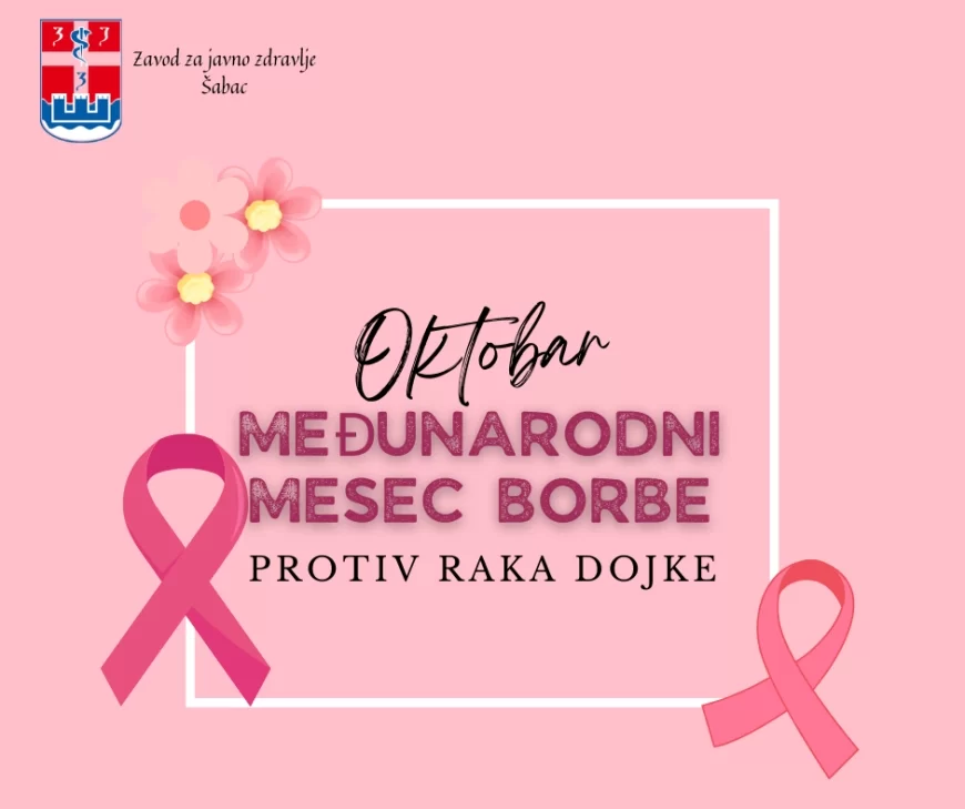Oktobar – mesec borbe protiv raka dojke: značaj ranog otkrivanja i prevencije