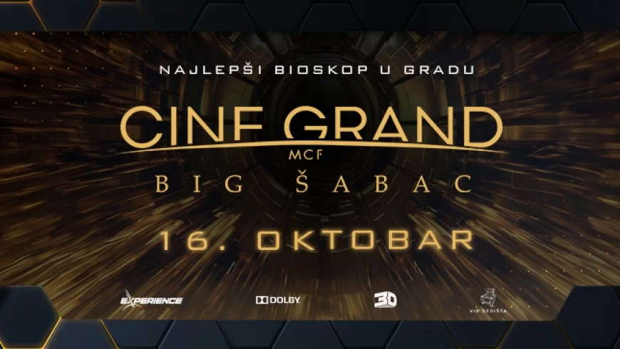 Repertoar bioskopa Cine Grand BIG Šabac od 16. do 22. oktobra