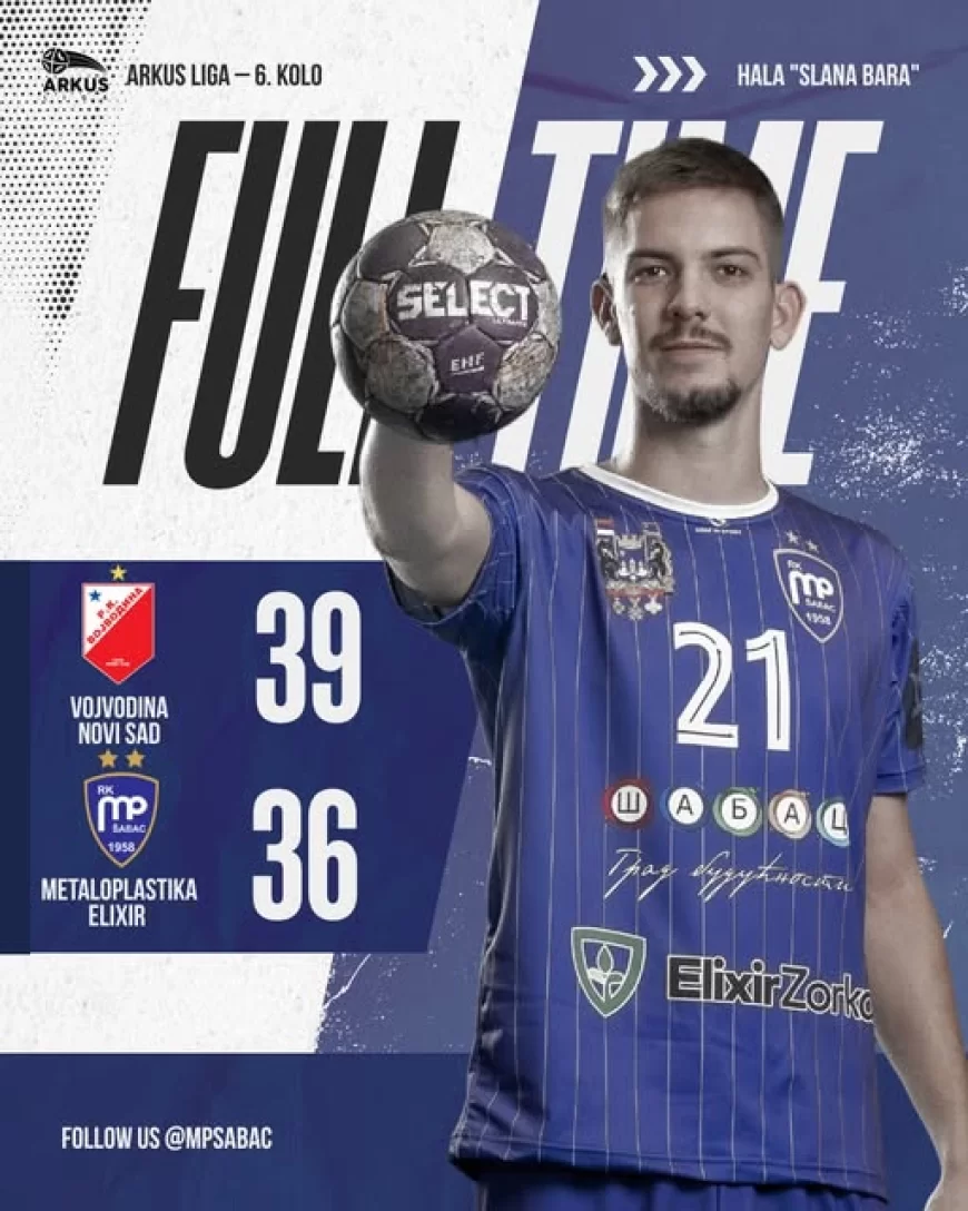 VOJVODINA JAČA U ZAVRŠNICI: Metaloplastika pružila sjajan otpor u Novom Sadu