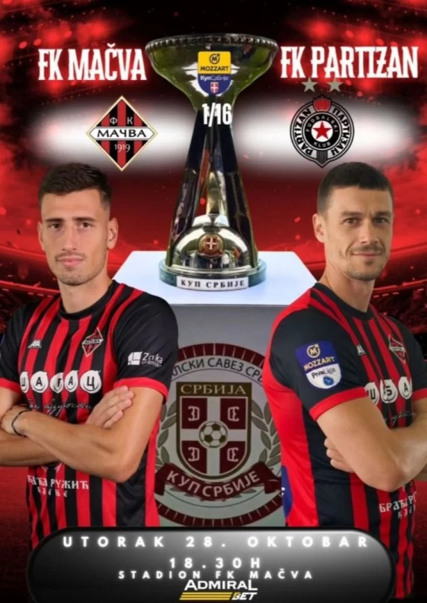 SPEKTAKL U ŠAPCU! Mačva dočekuje Partizan u šesnaestini finala Kupa Srbije!