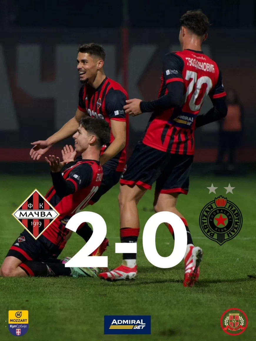MAČVA IGRALA ZA ISTORIJU: PARTIZAN ELIMINISAN IZ KUPA SRBIJE!