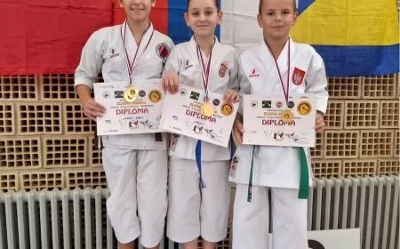 MLADI KARATISTI KK "ŠABAC FUĐIMI" BLISTALI NA MEĐUNARODNOM KUPU „ZLATNA PESNICA 2025“