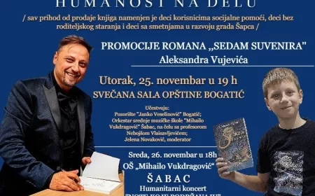 Promocija romana „Sedam suvenira“ u Bogatiću