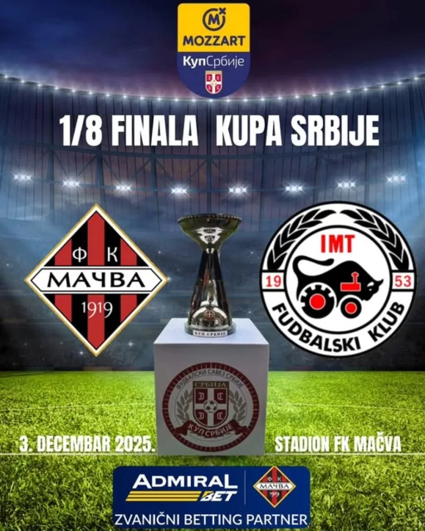 MAČVA DOČEKUJE IMT U OSMINI FINALA MOZZART BET KUPA SRBIJE