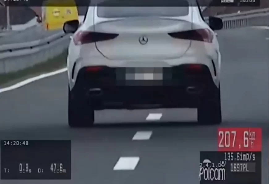 Na putu Loznica–Šabac mercedes jurio 207,7 km/h – vozač isključen iz saobraćaja