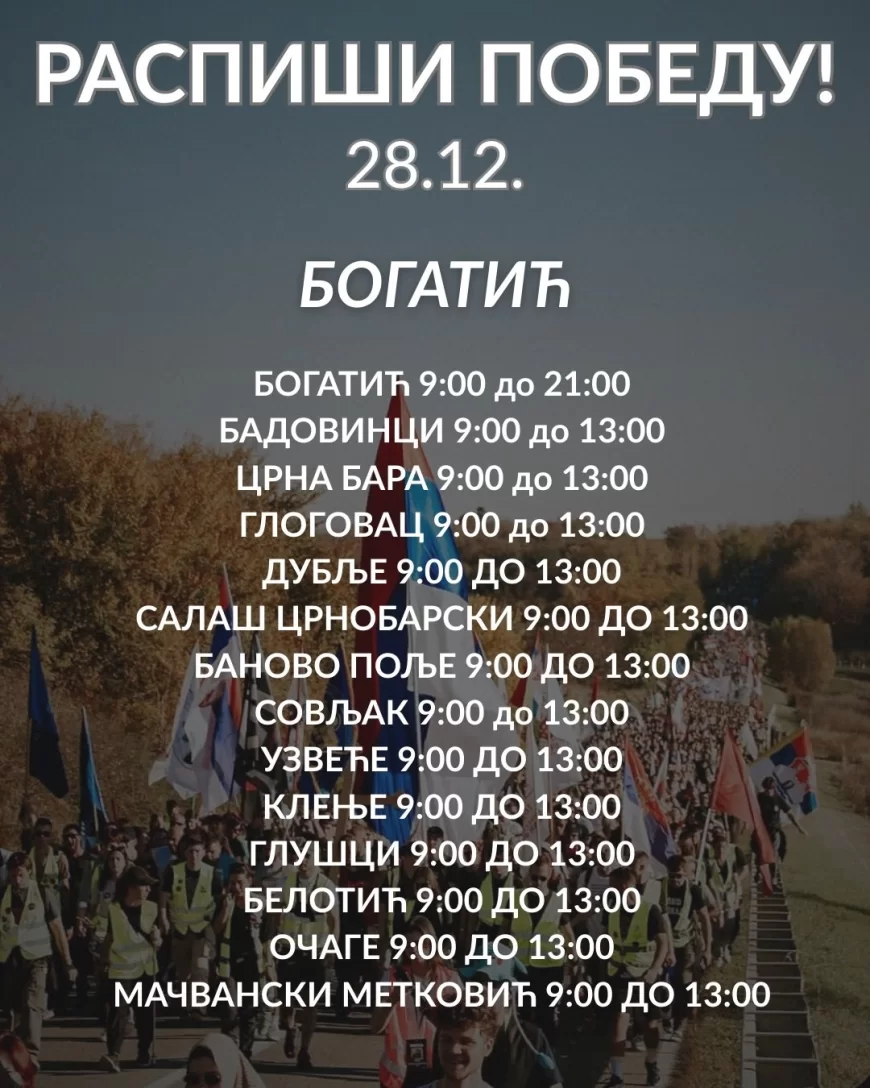 Saopštenje studentskog pokreta