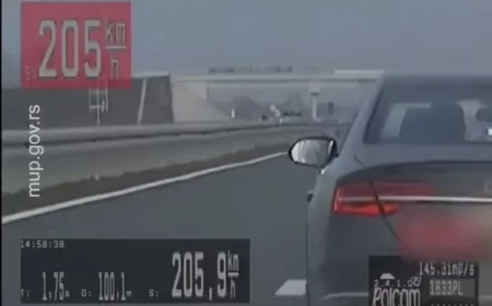 Presretači zaustavili dvojicu stranih vozača zbog ekstremnog prekoračenja brzine