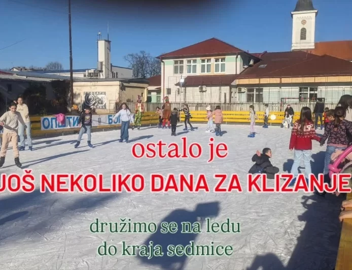 Klizalište u Bogatiću zatvara se u nedelju, 18. januara