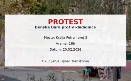Protest "Benska Bara protiv kladinoce": Građani protiv otvaranja kladionice nadomak dečjih igrališta