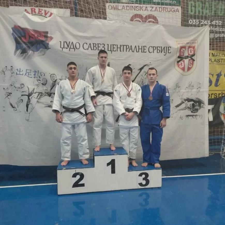 Sjajan uspeh džudista „Čivije“ na regionalnom takmičenju Centralne Srbije