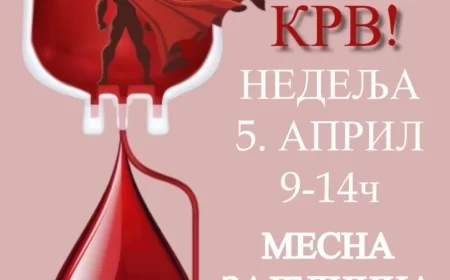 Crveni krst Bogatić poziva na akciju dobrovoljnog davanja krvi u Uzveću 5. aprila