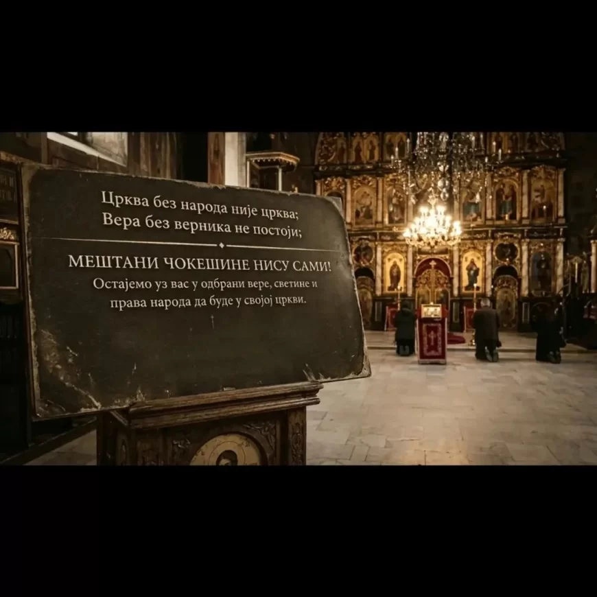 SAOPŠTENjE ZBORA GRAĐANA ŠAPCA POVODOM DEŠAVANjA U ČOKEŠINI