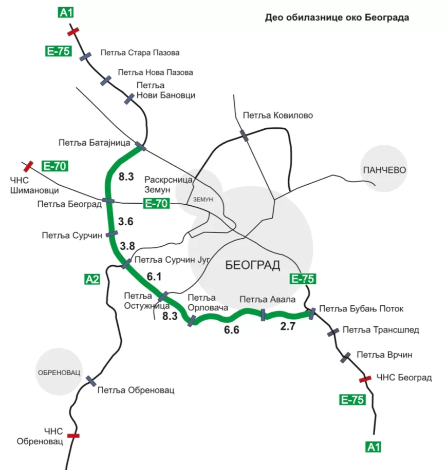 Počinje naplata putarine za vozila IV kategorije na obilaznici oko Beograda