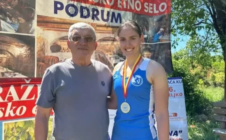 Jana Lovčević druga u bacanju kugle na mitingu u Draževini