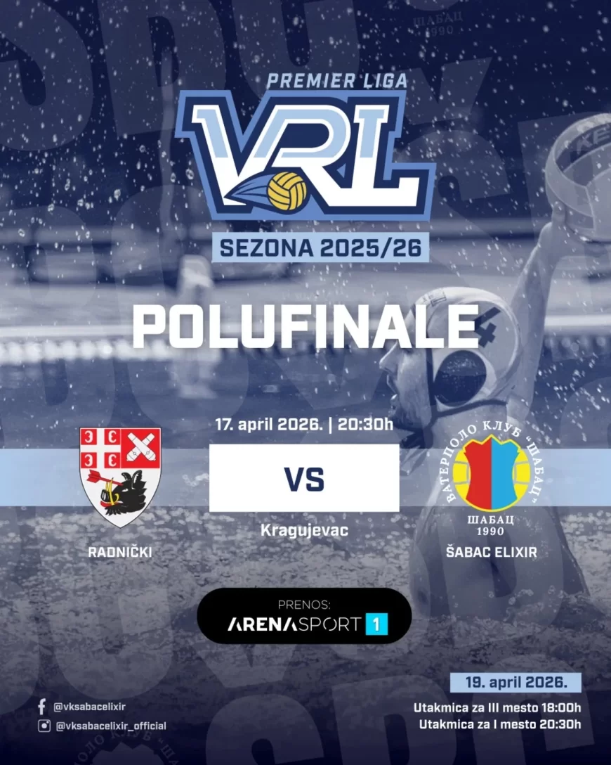 Vaterpolisti Šapca u borbi za finale Regionalne lige: Na megdan Radničkom u Kragujevcu