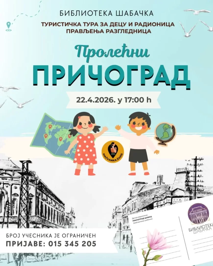 „Pričograd Šabac“: Dečja radionica vodi mališane u turističku avanturu kroz grad
