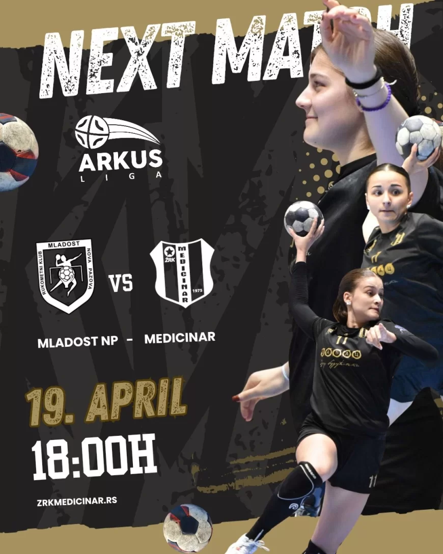 Rukometašice Medicinara u nedelju gostuju ekipi Mladosti u Novoj Pazovi