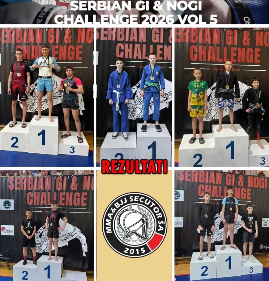 Klub MMA&BJJ Secutor briljirao u Staroj Pazovi: 8 medalja, 11. mesto među klubovima i vicešampionski timski plasman