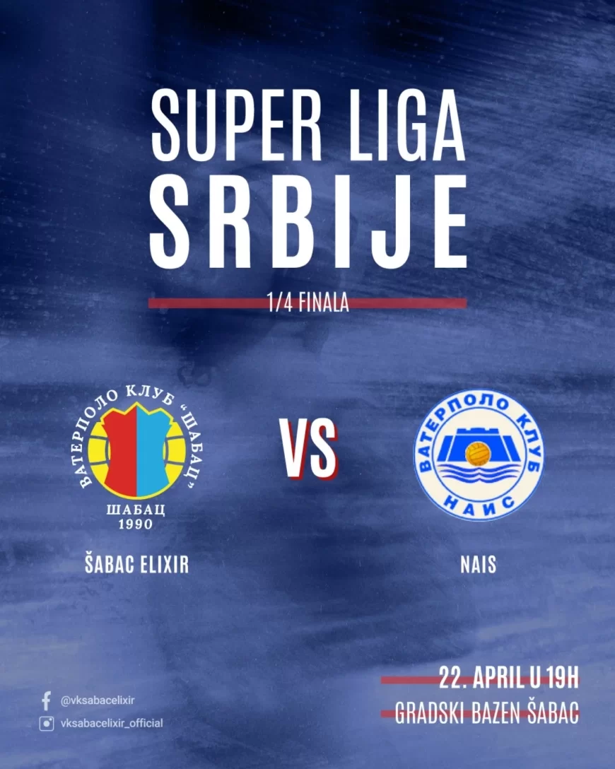 Vaterpolisti Šapca večeras protiv Naisa na Gradskom bazenu