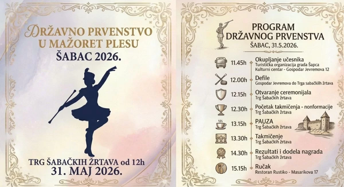Šabac domaćin Državnog prvenstva u mažoret plesu