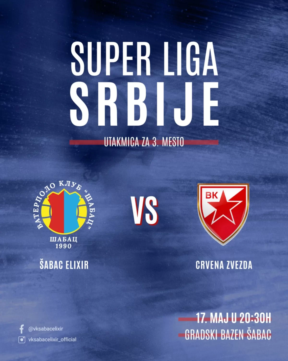 Počinje borba za bronzu: Vaterpolisti Šapca protiv Crvene zvezde za treće mesto u Super ligi