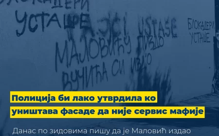 DS Šabac: Policija bi lako utvrdila ko uništava fasade da nije servis mafije
