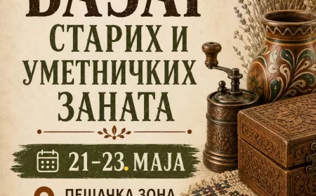 Bazar starih i umetničkih zanata od 21. do 23. maja u centru Šapca
