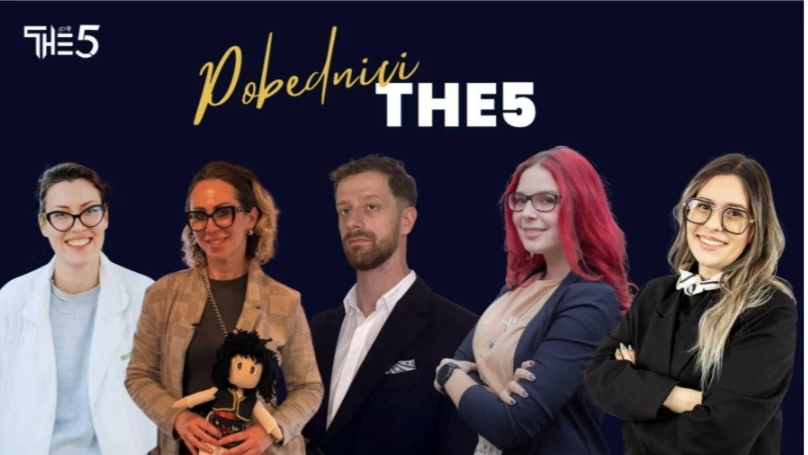 PROGLAŠENI POBEDNICI PROJEKTA THE5: PET MLADIH LIDERA KOJI OBLIKUJU BUDUĆNOST PREDUZETNIŠTVA U SRBIJI