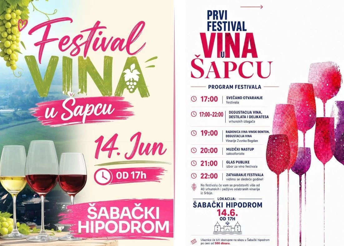 Šabac postaje prestonica vina: Festival vina stiže na Hipodrom!