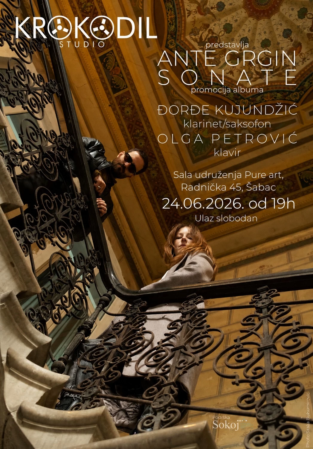 Promocija albuma „Ante Grgin – Sonate“ u Šapcu: Koncert Đorđa Kujundžića i Olge Petrović uz slobodan ulaz