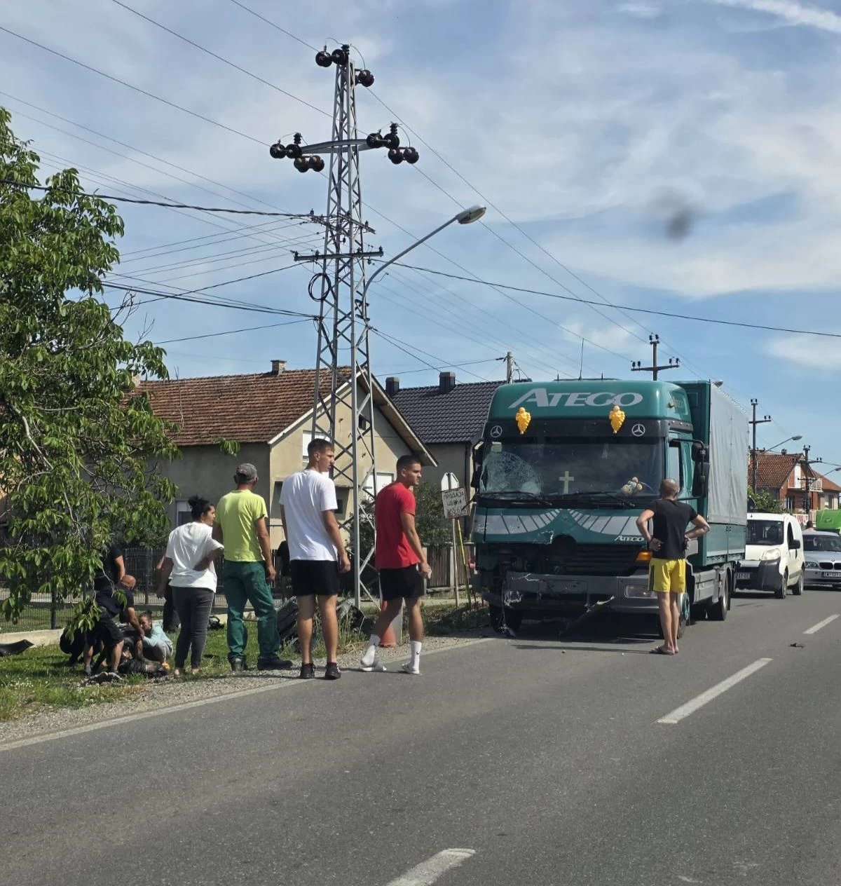 Sudar kvada i kamiona u Jevremovcu