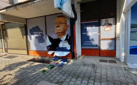 Demolirane prostorije Srpske radikalne stranke u Šapcu