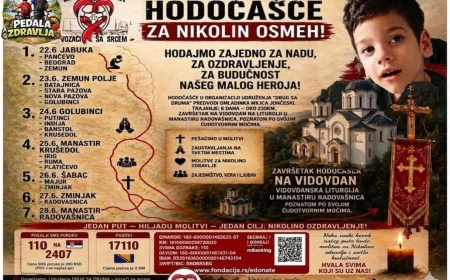 Hodočašće za Nikolin osmeh: Petnaestogodišnja Milica pešači više od 230 kilometara do manastira Radovašnica