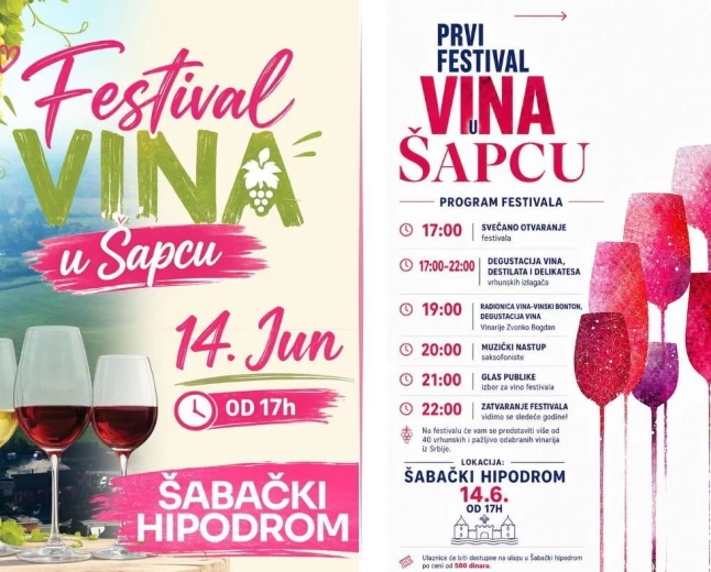 Šabac postaje prestonica vina: Festival vina stiže na Hipodrom!