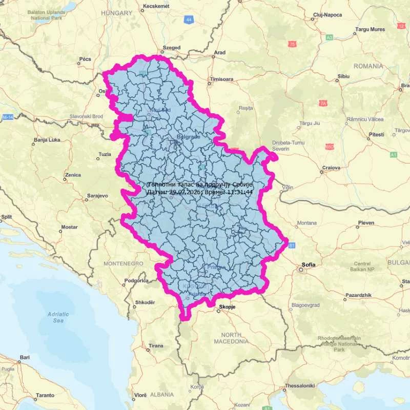 RHMZ pokrenuo slanje hitnih SMS upozorenja: Srbiju očekuje dugotrajan toplotni talas, temperature i do 40 stepeni