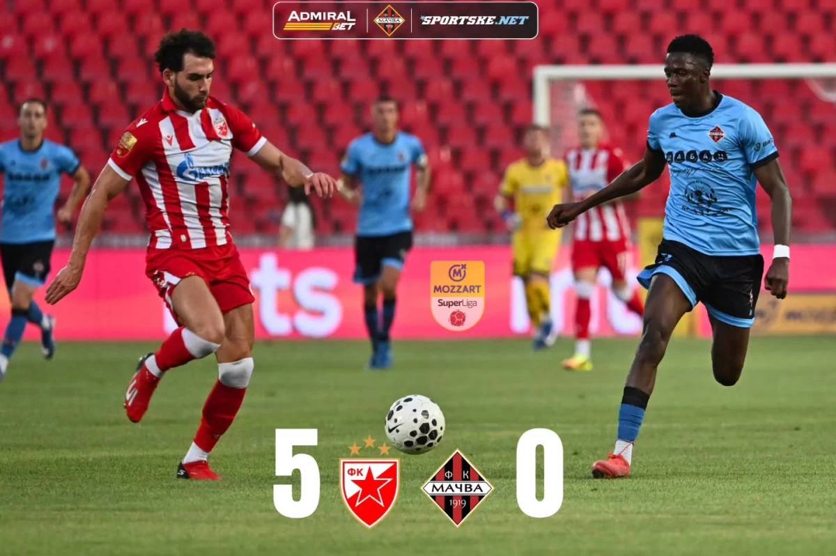 Mačva poražena na startu Superlige: Crvena zvezda slavila 5:0