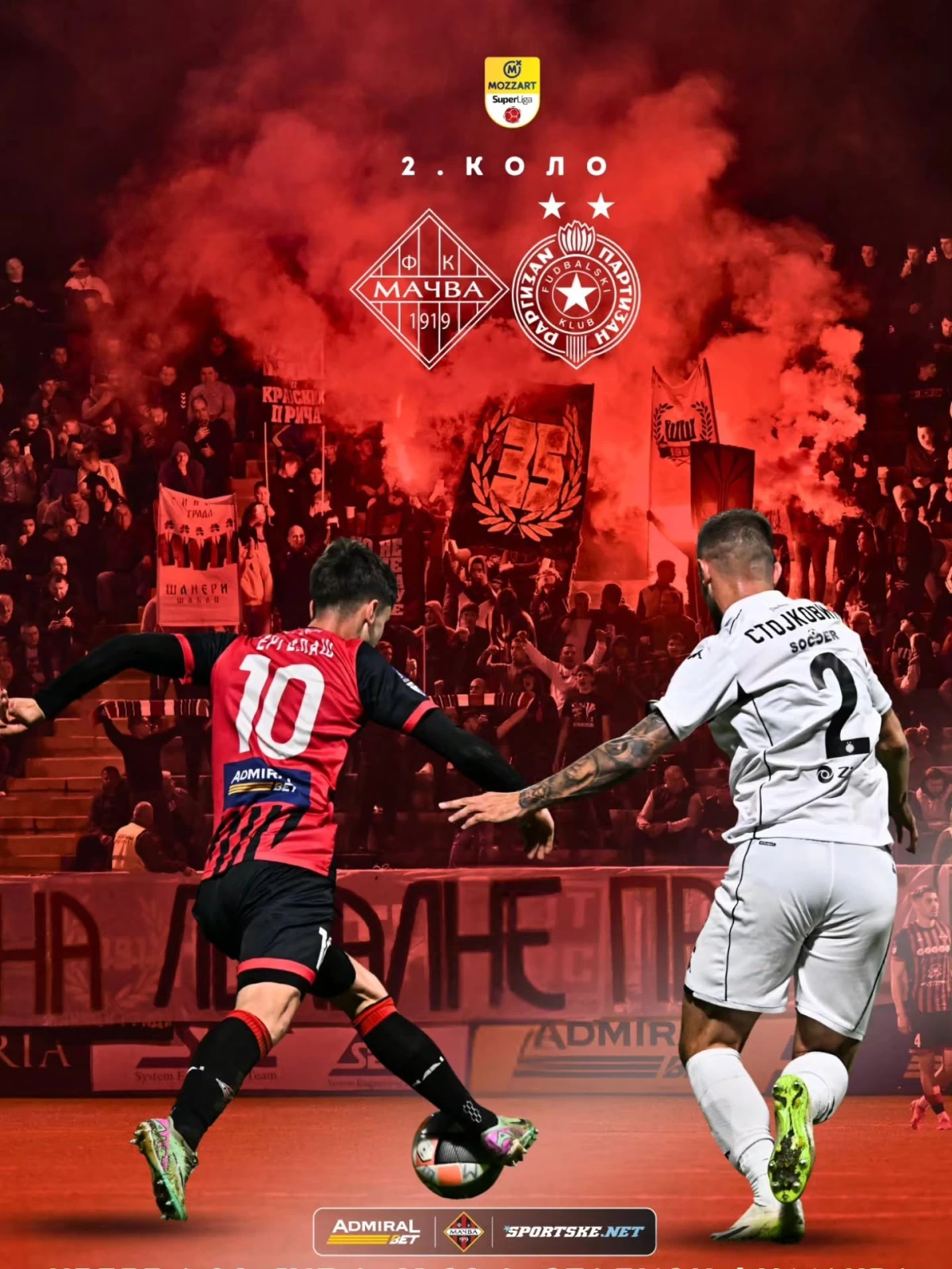 MAČVA DOČEKUJE PARTIZAN: U nedelju spektakl na Gradskom stadionu u Šapcu