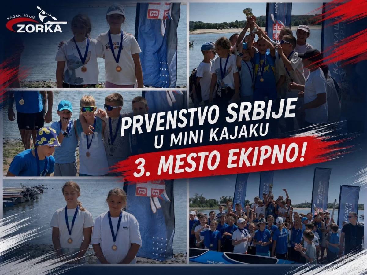 Bronza za najmlađe kajakaše Zorke na Prvenstvu Srbije! 