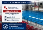 Zbog radova na zatvorenom bazenu otkazuju se građanski termini